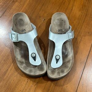 Birkenstocks. Women’s 41. Silver